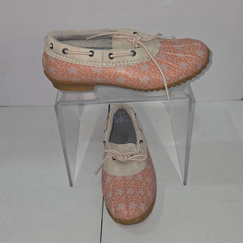 JBU by Jambu Gwen Garden Ready Pink Floral Duck Shoes Womens 8M JB19GGF9